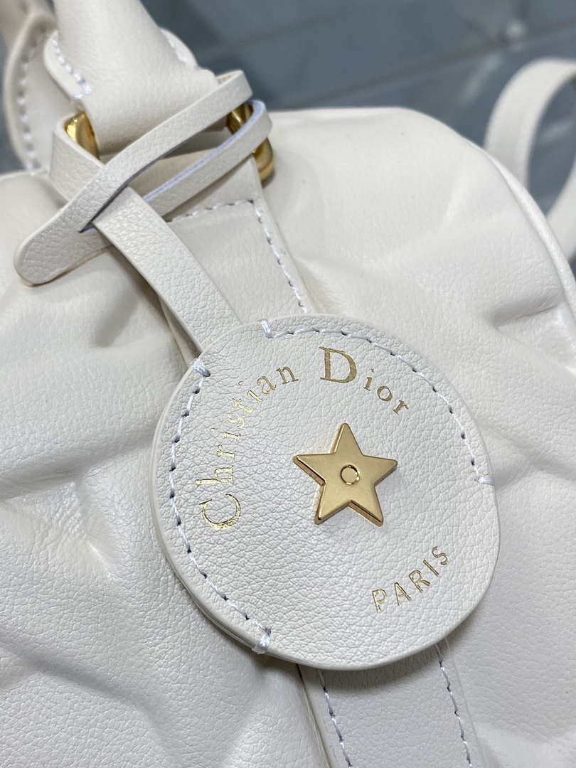 Dior M1364 Dior Groove 20 Bag Apricot Graphic Cannage Calfskin