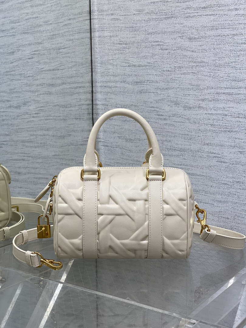 Dior M1364 Dior Groove 20 Bag Apricot Graphic Cannage Calfskin