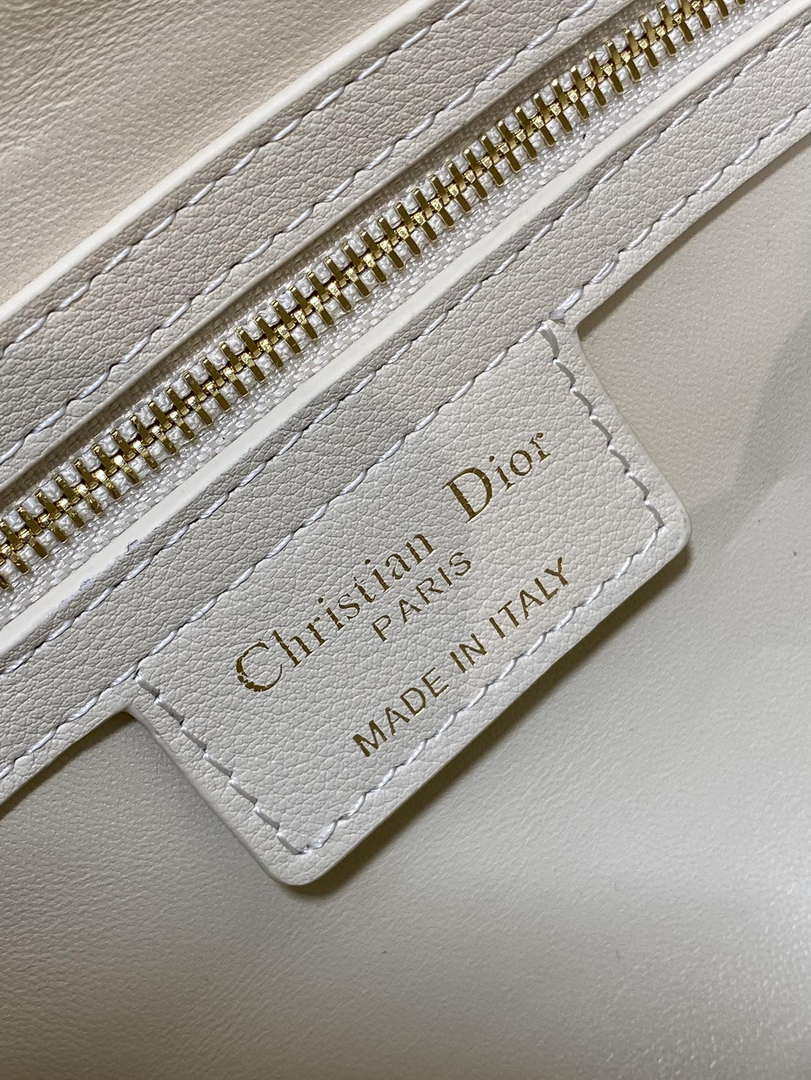 Dior M1364 Dior Groove 20 Bag Apricot Graphic Cannage Calfskin