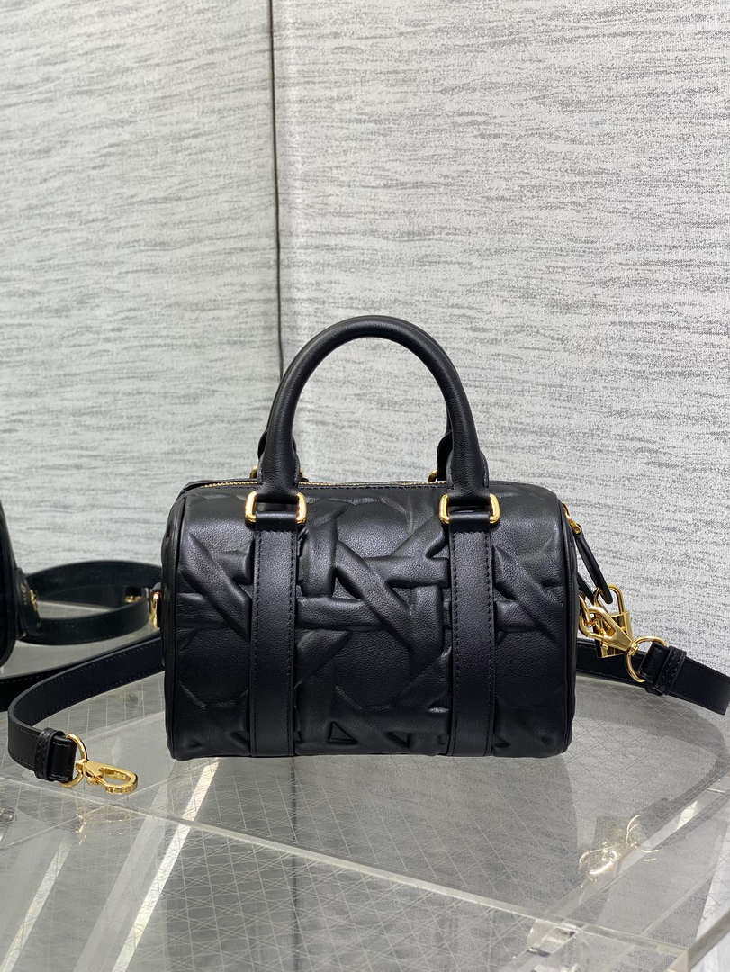 Dior M1364 Dior Groove 20 Bag Black Graphic Cannage Calfskin