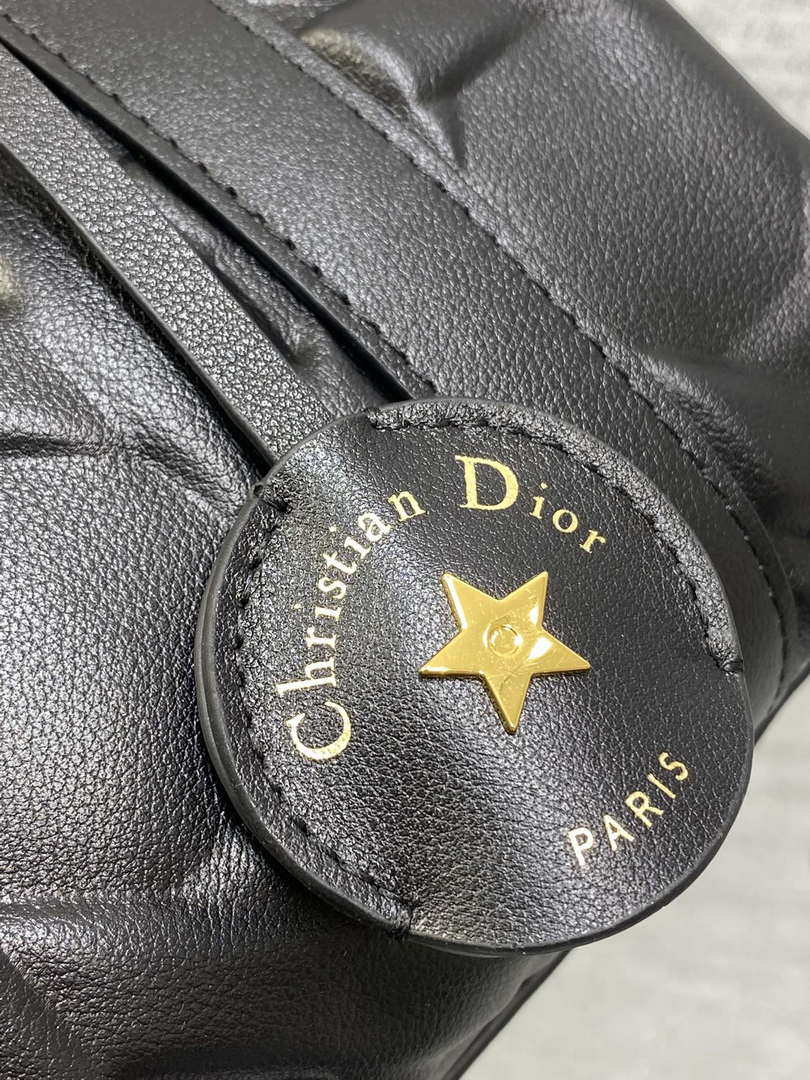 Dior M1364 Dior Groove 20 Bag Black Graphic Cannage Calfskin