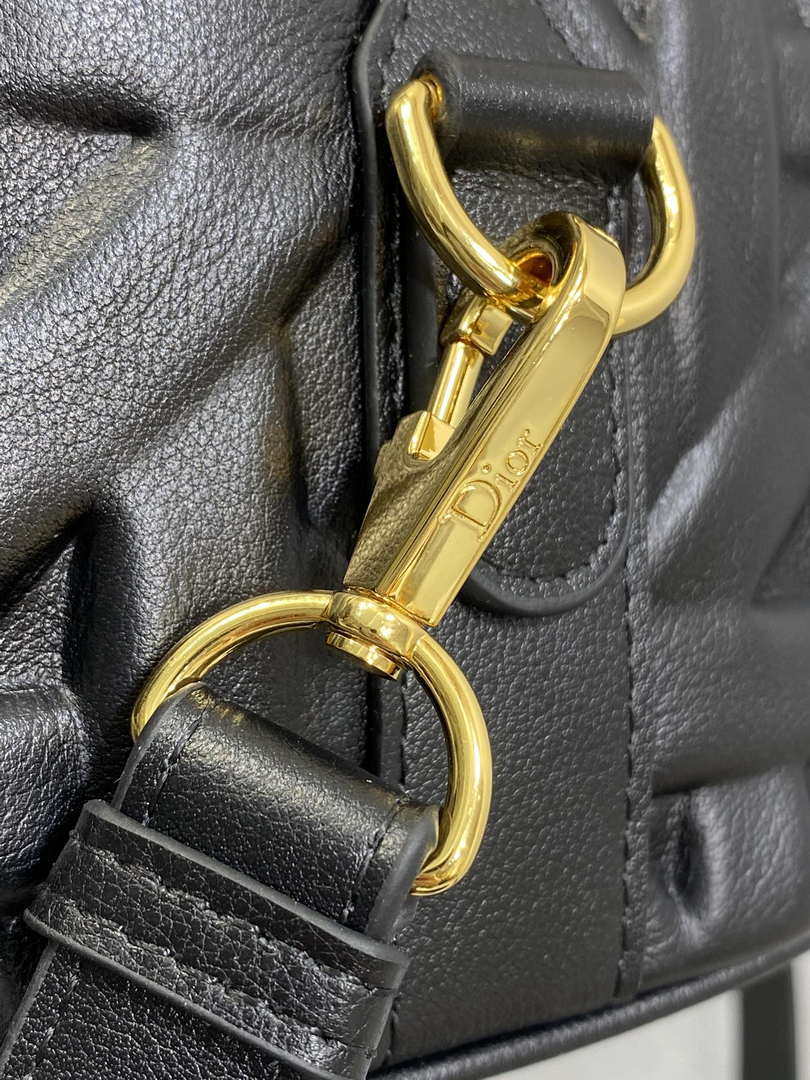 Dior M1364 Dior Groove 20 Bag Black Graphic Cannage Calfskin