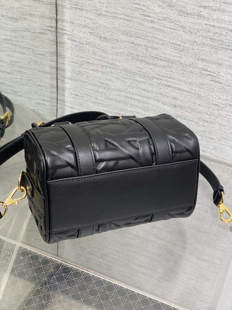 Dior M1364 Dior Groove 20 Bag Black Graphic Cannage Calfskin