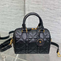 Dior M1364 Dior Groove 20 Bag Black Macrocannage Calfskin - Default Title - View 1