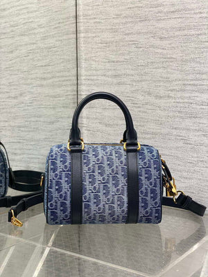 Dior M1364 Dior Groove 20 Bag Blue Denim Dior Oblique Jacquard - Default Title - View 2