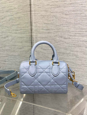 Dior M1364 Dior Groove 20 Bag Blue Macrocannage Calfskin - Default Title - View 2