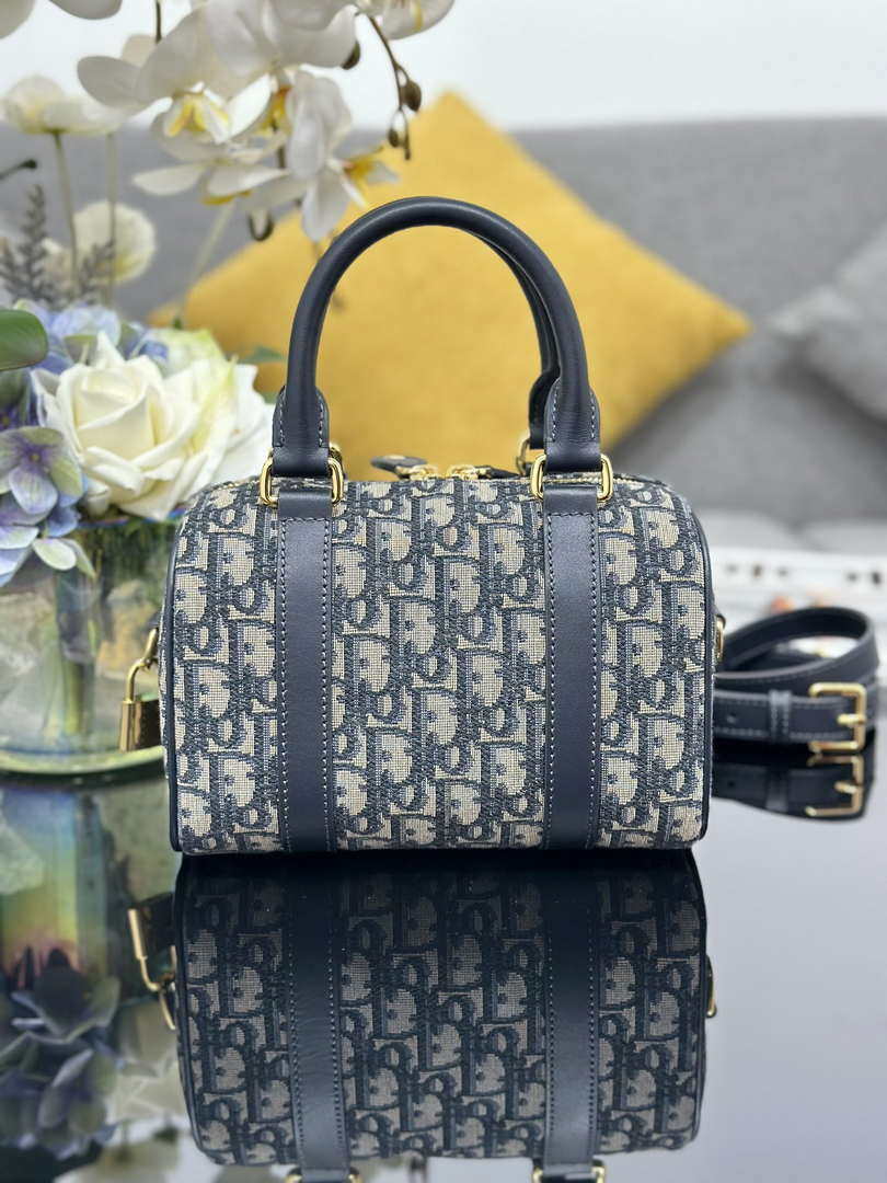 Dior Groove 20 Bag Blue Dior Oblique Jacquard M1364