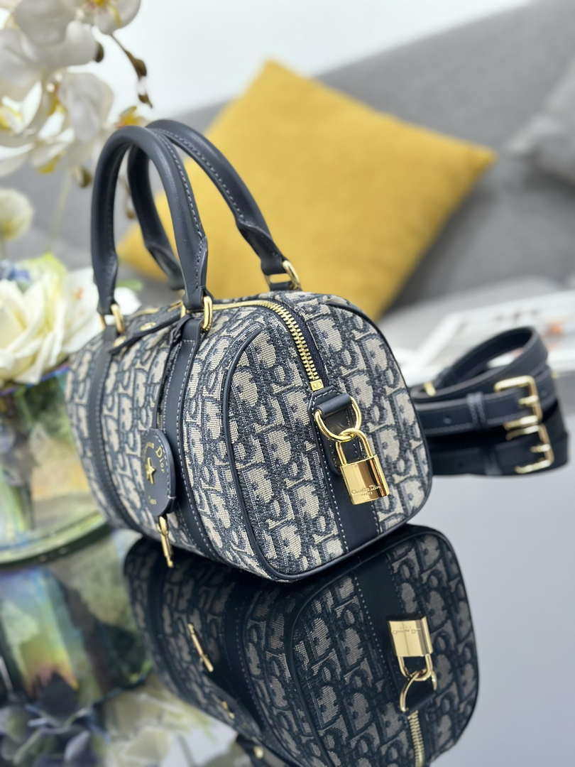 Dior Groove 20 Bag Blue Dior Oblique Jacquard M1364