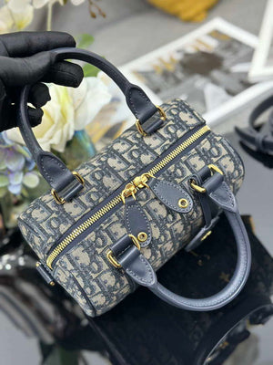 Dior Groove 20 Bag Blue Dior Oblique Jacquard M1364 - Default Title - View 7
