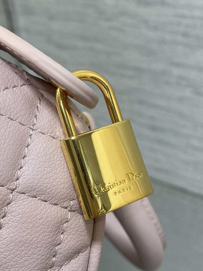 Dior M1364 Dior Groove 20 Bag Pink Graphic Cannage Calfskin