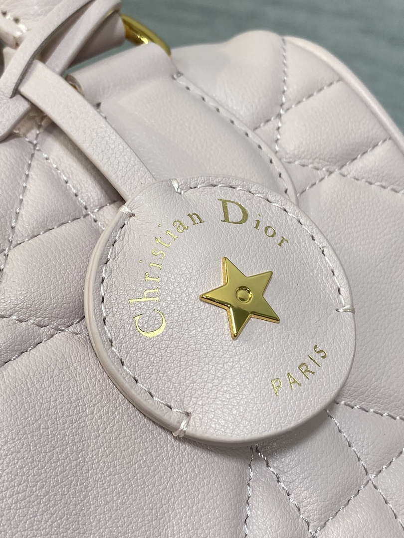 Dior M1364 Dior Groove 20 Bag Pink Macrocannage Calfskin
