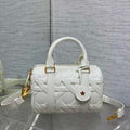 Dior M1364 Dior Groove 20 Bag White Graphic Cannage Calfskin - Default Title - View 1