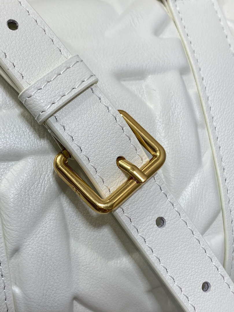 Dior M1364 Dior Groove 20 Bag White Graphic Cannage Calfskin