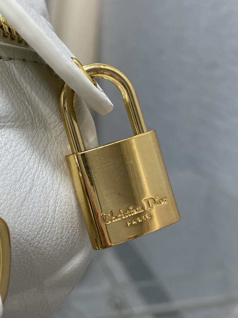 Dior M1364 Dior Groove 20 Bag White Graphic Cannage Calfskin