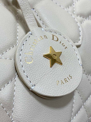 Dior M1364 Dior Groove 20 Bag White Macrocannage Calfskin - Default Title - View 3