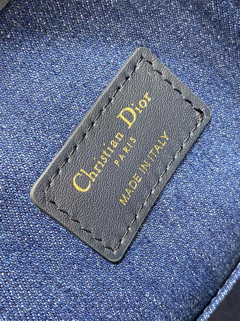 Dior M2271 Medium C'est Dior Bag Blue Denim Dior Oblique Jacquard M2029
