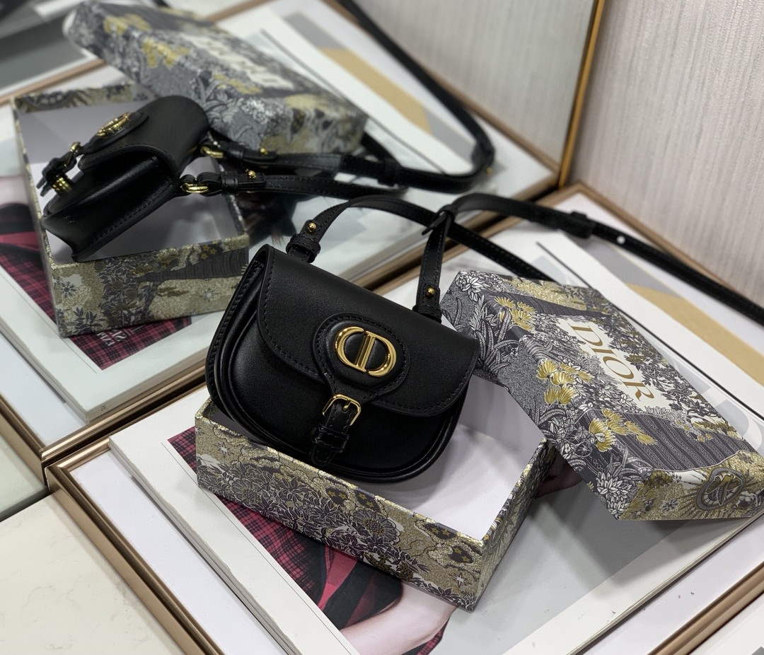 Dior M2278 Mini Bobby bag Black Box Calfskin - Default Title - View 1