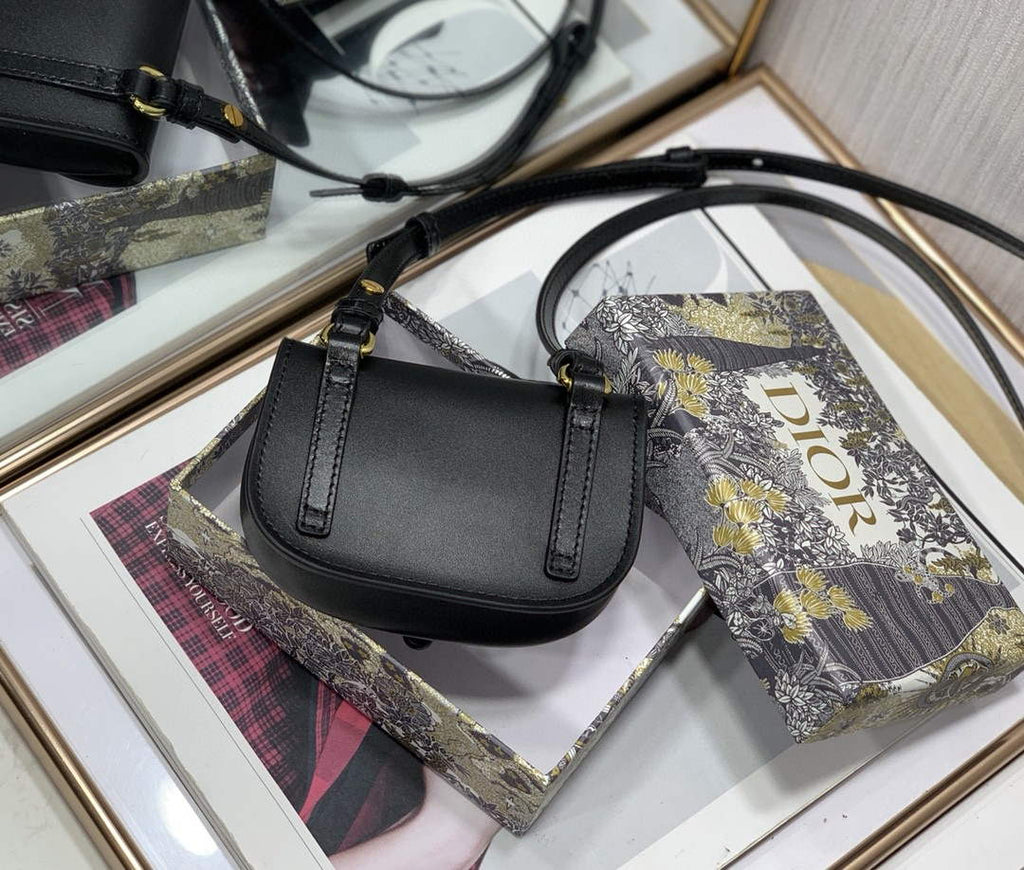 Dior M2278 Mini Bobby bag Black Box Calfskin