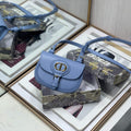 Dior M2278 Mini Bobby bag Blue Box Calfskin - Default Title - View 1