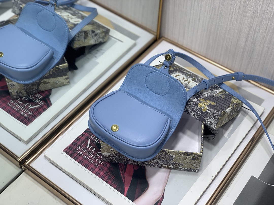 Dior M2278 Mini Bobby bag Blue Box Calfskin - Default Title - View 8