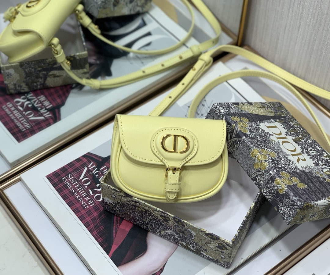 Dior M2278 Mini Bobby bag Yellow Box Calfskin - Default Title - View 1