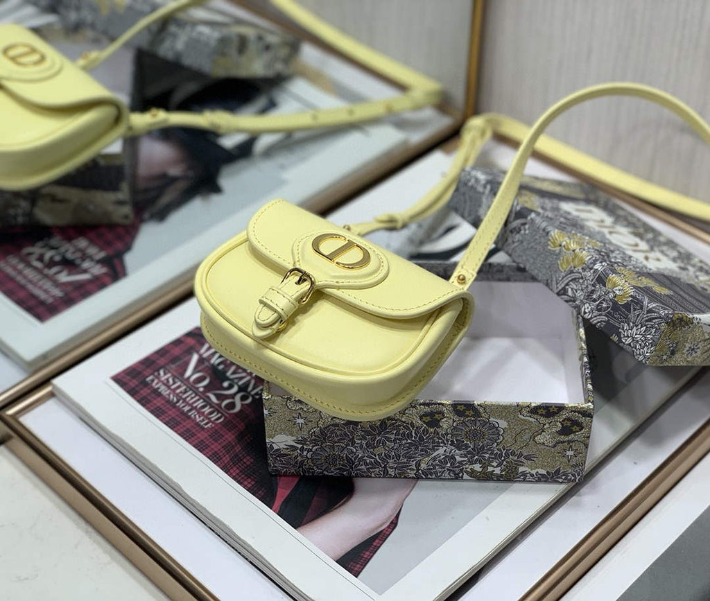 Dior M2278 Mini Bobby bag Yellow Box Calfskin