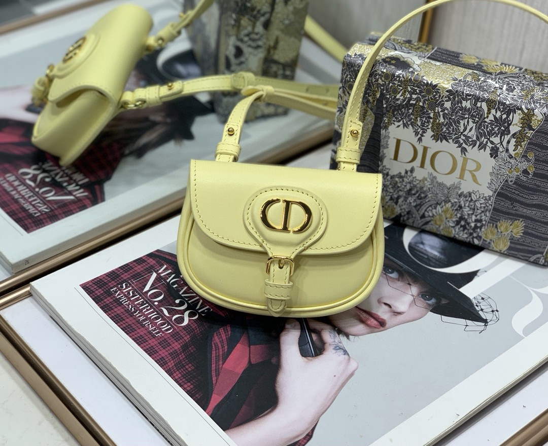 Dior M2278 Mini Bobby bag Yellow Box Calfskin - Default Title - View 5