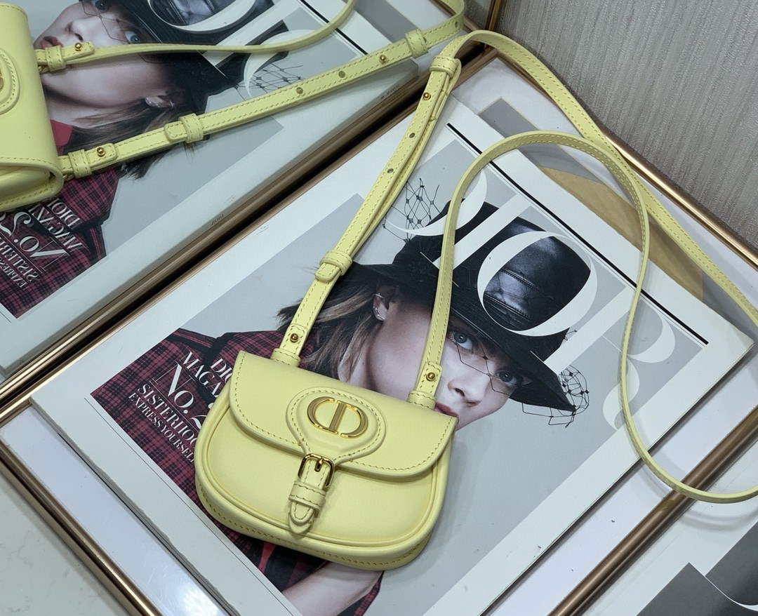 Dior M2278 Mini Bobby bag Yellow Box Calfskin - Default Title - View 6