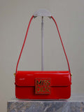 Dior M2610 Miss Dior Flap Bag Red Patent Calfskin