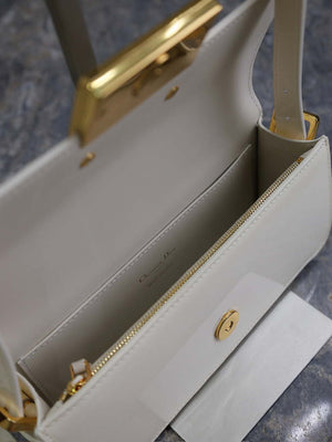 Dior M2610 Miss Dior Flap Bag White Patent Calfskin - Default Title - View 8