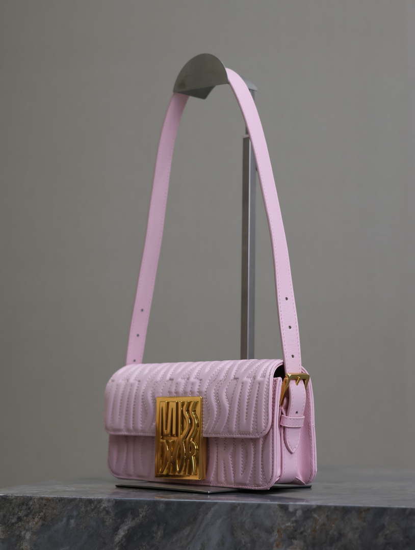 Dior M2610UBOS_M900 Pink Quilted Miss Dior Allover Calfskin - Default Title - View 5