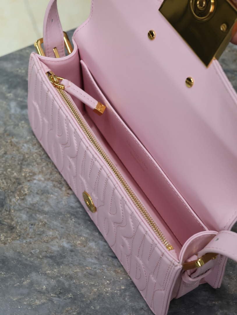Dior M2610UBOS_M900 Pink Quilted Miss Dior Allover Calfskin