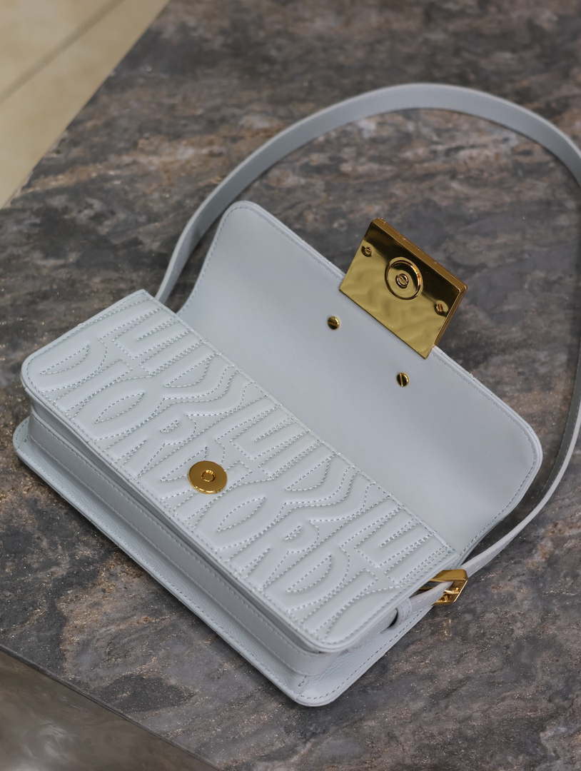 Dior M2610UBOS_M900 Blue Quilted Miss Dior Allover Calfskin