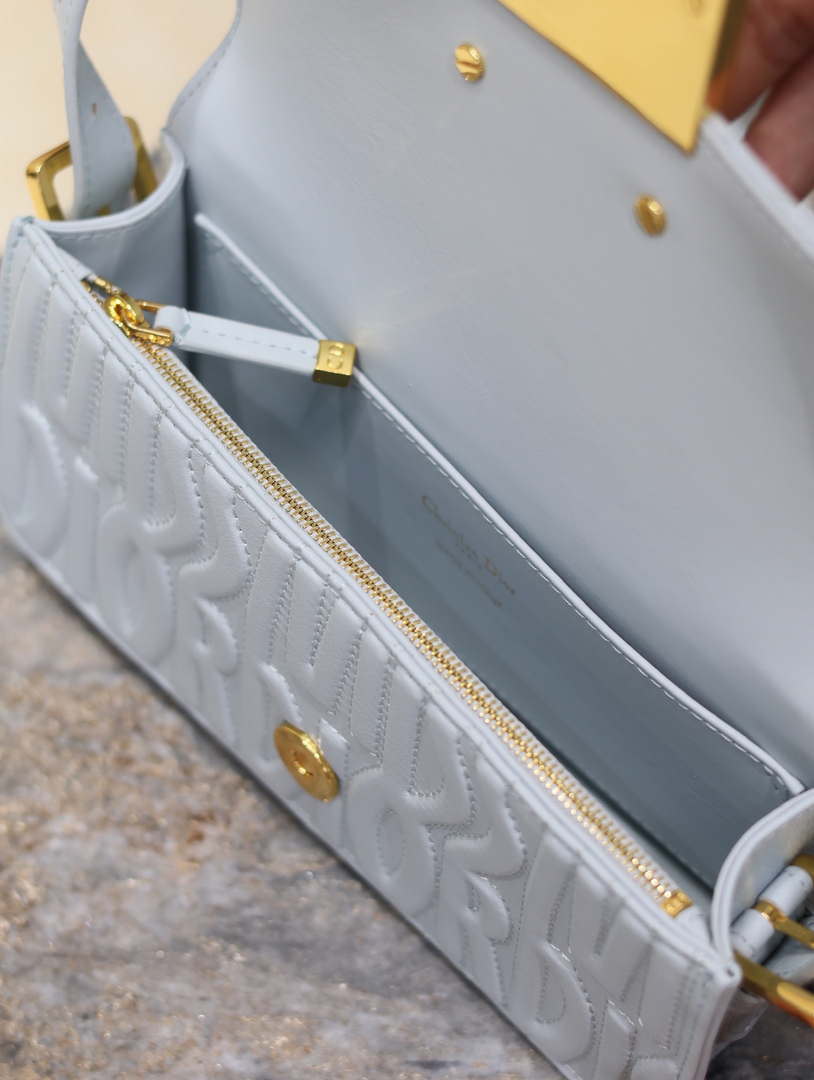 Dior M2610UBOS_M900 Blue Quilted Miss Dior Allover Calfskin