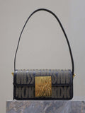 Dior M2610UZCJ_M911 Black Miss Dior Allover Calfskin with Gold-Finish