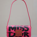 Dior M2610UZCJ_M911 Miss Dior Flap Bag Red and Black Miss Dior Graffiti Printed - Default Title - View 1