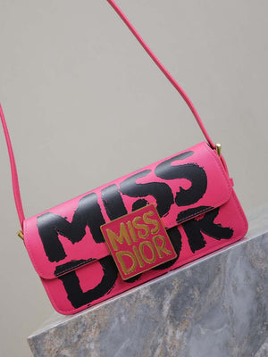 Dior M2610UZCJ_M911 Miss Dior Flap Bag Red and Black Miss Dior Graffiti Printed - Default Title - View 2