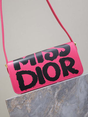 Dior M2610UZCJ_M911 Miss Dior Flap Bag Red and Black Miss Dior Graffiti Printed - Default Title - View 9