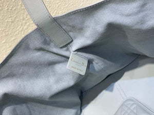 Dior M2820 Large Dior Toujours Bag Blue Macrocannage Calfskin - Default Title - View 8