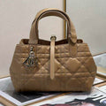 Dior M2822 Small Dior Toujours Bag Apricot Macrocannage Calfskin - Default Title - View 1