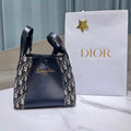 Dior M2840 Blue Dior Oblique Jacquard and Smooth Calfskin - Default Title - View 1