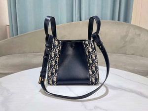 Dior M2840 Blue Dior Oblique Jacquard and Smooth Calfskin - Default Title - View 3