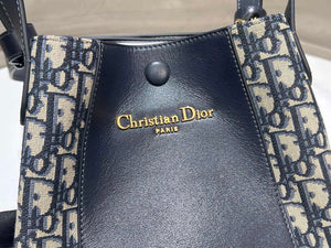 Dior M2840 Blue Dior Oblique Jacquard and Smooth Calfskin - Default Title - View 4