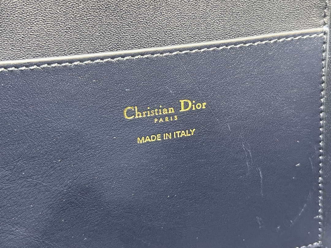 Dior M2840 Blue Dior Oblique Jacquard and Smooth Calfskin