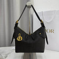 Dior M2845 Small Dior Voyage Bag Black Flat Macrocannage Grained Calfskin