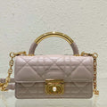 Dior M4401 Mini Dior Ange Bag Pink Macrocannage Calfskin - Default Title - View 1