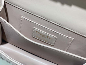Dior M4401 Mini Dior Ange Bag Pink Macrocannage Calfskin - Default Title - View 9
