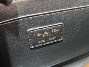 Dior M4402 Medium Dior Ange Bag Black Macrocannage Calfskin - Default Title - View 9