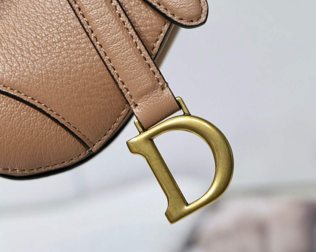 Dior M6008 Bag Saddle Super Mini Bag Cowhide Leather Light Pink