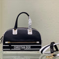 Dior M6202 Medium Dior Vibe Zip Bowling Bag Black Smooth Calfskin - Default Title - View 1